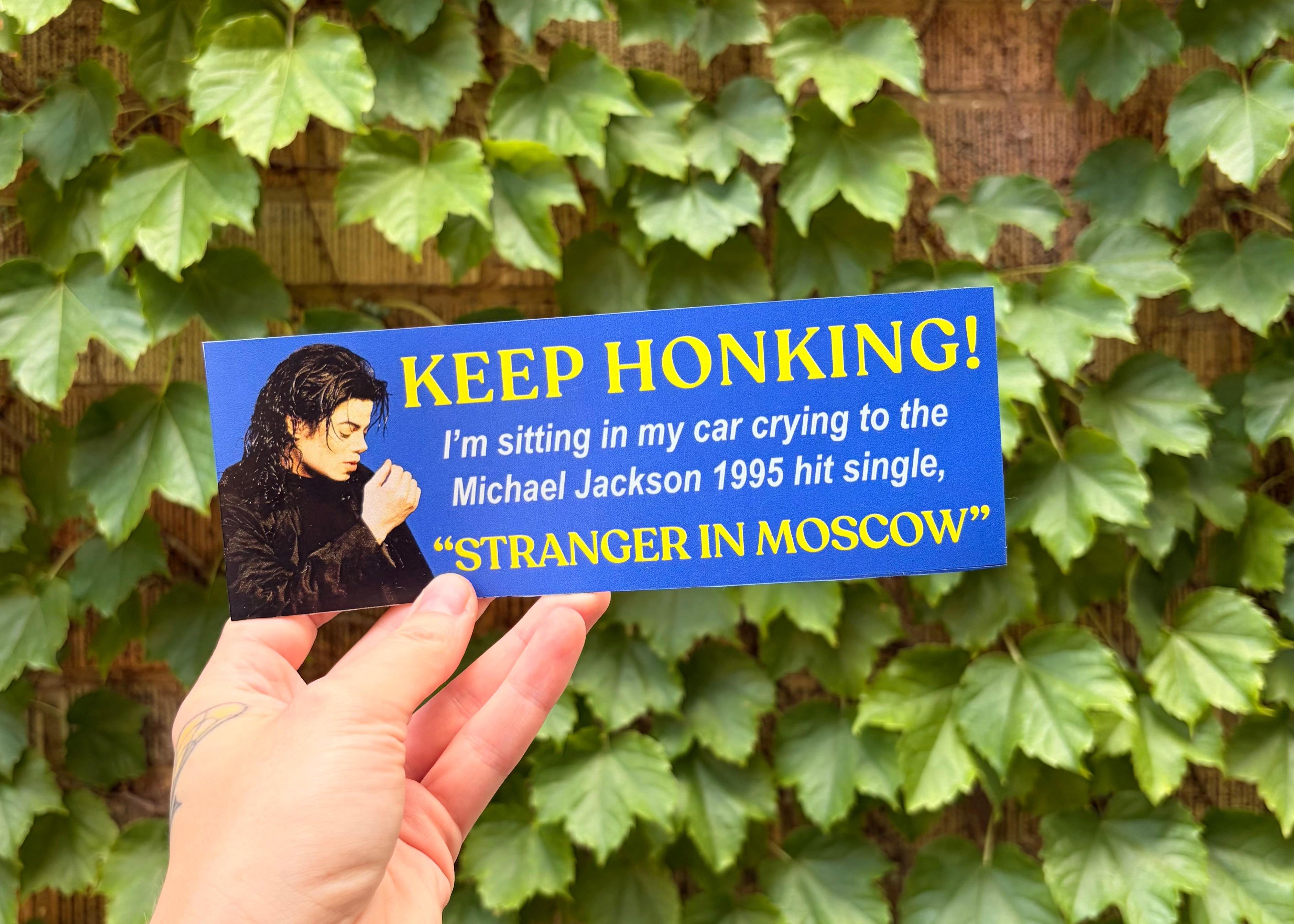 Keep Honking! Stranger in Moscow (Sticker or Magnet)