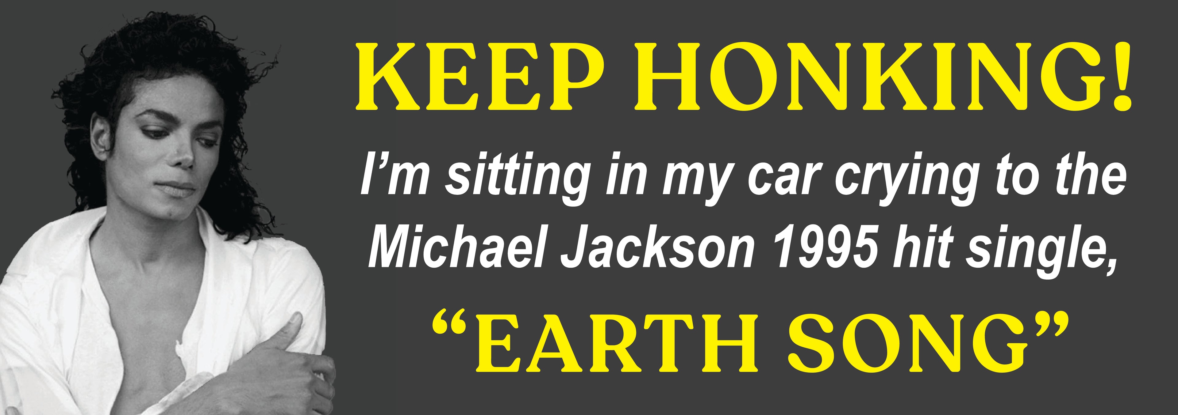 Keep Honking! Earth Song Bumper Sticker